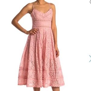 Sleeveless Lace Midi Dress